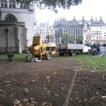 Setting up a static line from a trailer pump in London