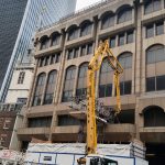 Schwing 24 X boom pump working at the Walkie Talkie building in London