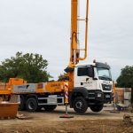 Cifa 36m concrete boom pump at work