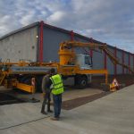 Sermac 36m concrete boom pump at work in Crawley