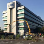 Sermac 36m concrete boom pump working at Sega HQ