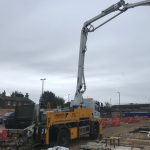 Schwing 20m boom pump, Worthing, Sussex