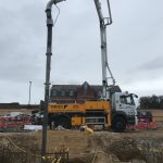 Schwing 20m boom pump, Worthing, Sussex