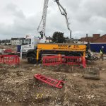 Schwing 20m boom pump, Worthing, Sussex