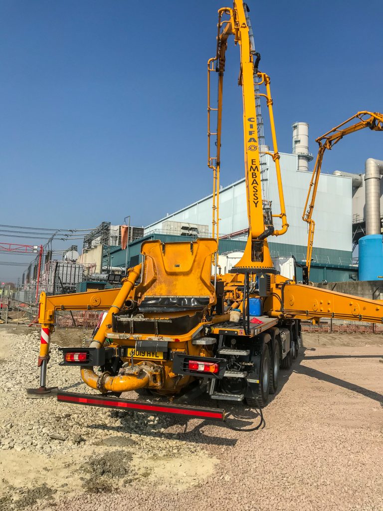 Damhead Creek concrete pour ASC setup