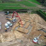 Pouring foundations in Maplehurst, Sussex