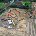 Pouring foundations in Maplehurst, Sussex