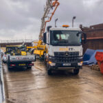 Embassy 28m pump pouring in Barking, Essex