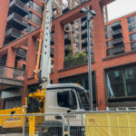 Embassy pumping concrete at the US Embassy, London