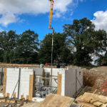 Pouring Insulated Concrete Forms walls in Kings Langley, Hertfordshire