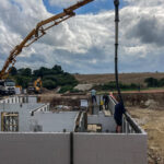 Pouring Insulated Concrete Forms walls in Kings Langley, Hertfordshire