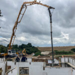 Pouring Insulated Concrete Forms walls in Kings Langley, Hertfordshire