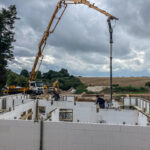 Pouring Insulated Concrete Forms walls in Kings Langley, Hertfordshire