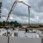 Pouring Insulated Concrete Forms walls in Kings Langley, Hertfordshire