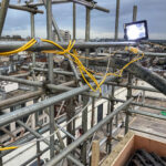 New concrete line pump testing near Oxford Street, London