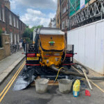 Schwing line pump in Holland Park, London