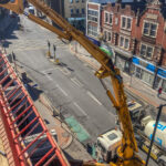 CIFA 36 pouring concrete slab in Croydon, London