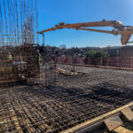 CIFA 36 pouring concrete slab in Croydon, London